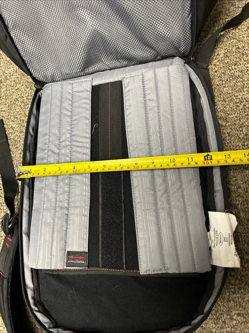 Samsonite Black Men's Laptop Backpack with Subtle Red Accents